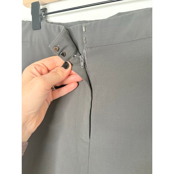Eileen Fisher Gray Straight Leg Trouser Pants Plus Size 2X Minimalist Office - Picture 4 of 8
